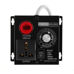 4000W electronic voltage regulator high power fan speed controller silicon electronic stabilizer mechanical electric variable speed controller multifunctional use