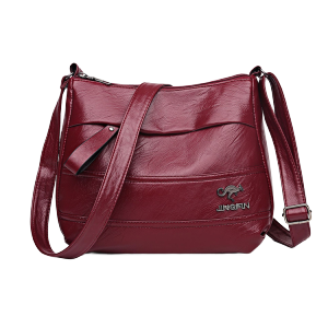 Gorich Shoulder Crossbody Soft Leather Bag Mom Bag Large Capacity Small Square Crossbody Bag