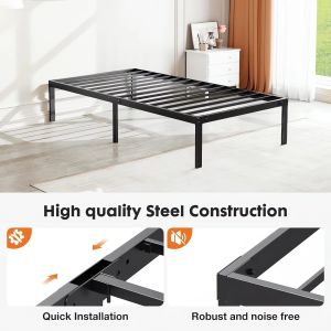 Premium Bed Frame Queen Double Minimalist Style high load-bearing Metal Bed Frame Duty Heavy Iron Art Bed Apartment Bed Sturdy King Bed