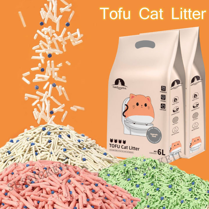 Cat Litter Tofu Plant Tofu Residue Made Cat Litter Sand 6L Lazada PH