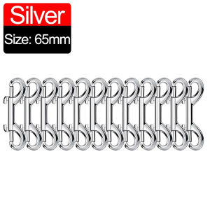 Dizoey 10Pcs Double Ended Snap Hooks 3.5 Inch Heavy Duty Bolt Snap for Dog Leash Zinc Alloy Trigger Clips Metal Keychain Hook Key Holders