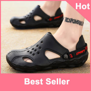 【High Quality】Sandals for men 2022 Summer New Tide Brand Mens Shoes Korean Slippers for men Flat Slip Non-slip