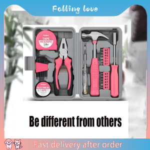 24pcs Tool Kit For Home Pink Tool Box Set All Purpose With Storage Box For Home Garage Ladies And Women Girls goph goph