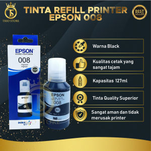 Tinta Epson 008 Hitam Untuk Printer Epson L11160 L14150 L15150 L15160 L6580 L6570 L6550 L6490 L6460 M15140 M15180