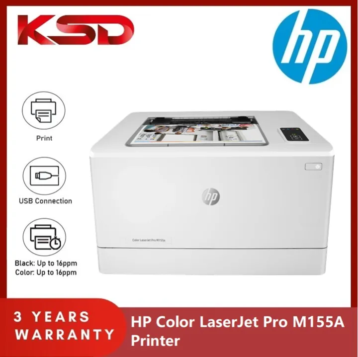 HP Color LaserJet Pro M155A Printer (Print only/USB Connection/Manual Duplex)