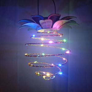 LED Solar String Hanging Light Solar Pineapple Lamp Outdoor Waterproof Garden Light Lawn Light Hanging Lamps