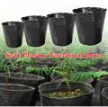 7 Size Borong UV PolyBag Fertigasi Polibag Hitam Nursery Pot Pasu Sayur Plastik Tebal Planting Bag Cawan Susu育苗盆花盆. 