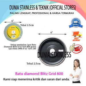Batu diamond blitz grid 800 gosok poles batu mulia