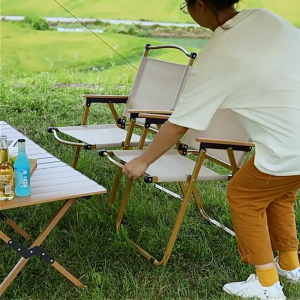 ACTIVEONE Medium/Large Camping Portable Fishing Chair Camping Outdoor Foldable Lightweight Aluminum Alloy Folding Chair - Fulfilled by ACTIVEONE