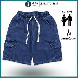 Quần short jean nam Lưng Thun Túi Hộp form đẹp thoáng mát TREND VNO143