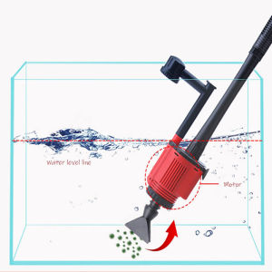 28W 2M Electric Aquarium Water Change Pump Cleaning Tools Water Changer Gravel fish feces Cleaner Siphon for Fish Tank Water Filter Pump