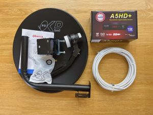 ชุดจานดาวเทียม PSI OKD 35 CM.+กล่อง iDeaSaT OTA A5HD+ฟรีสาย 10 เมตร