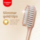 Colgate Slim Soft Charcoal Gold  Ultra Soft Toothbrush Value Pack of 3. 