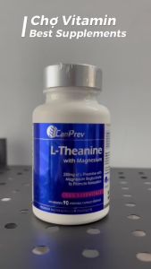 Thực Phẩm Bảo Vệ Sức Khoẻ CanPrev L-Theanine with Magnesium - Cải Thiện Giấc Ngủ Giảm Căng Thẳng Giảm Stress - - Cải thiện chất lượng giấc ngủ. - Nâng cao tâm trạng. - Giảm mệt mỏi tăng năng lượng. - Hỗ trợ chức năng não bộ.
