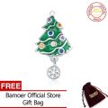 BAMOER Christmas Tree for Women Jewelry Making 925 Sterling Silver Charm fit Silver women DIY Metal Beads Bracelet BSC374. 