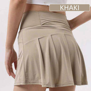 FUYOGI Sports short skirts Tennis Skirt Golf  Built-In Liner High Waist Moisture-Wicking with Pockets for women