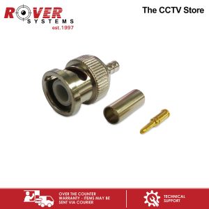 ENDURA Micro BNC Plug Crimp Type 3-Pieces (Male for RG179 MicroCoax) for CCTV