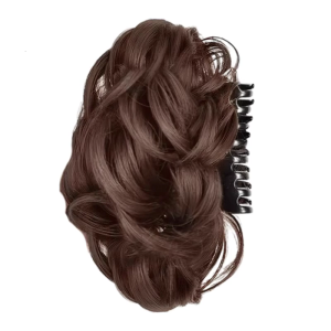 Practical Heat Resistant Hair Claw Clip Elegant Curly Chignon Updos For Women Lightweight Hairpiece Secure Grip No Slip Design