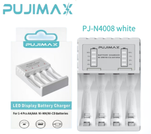 PUJIMAX 8-slot smart battery fast charger electric General 7 No. 5 rechargeable battery large capacity microphone fingerprint lock