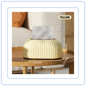 【COZYCASA】Auto Lifting Striped Tissue Box Holder Spring Automatic Nordic Napkin Dispenser Household Bedroom