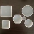 Cetakan Resin Coaster Tatakan Gelas Bentuk Hexagon Bulat Square Bahan Silicone Karet Silikon Lentur. 