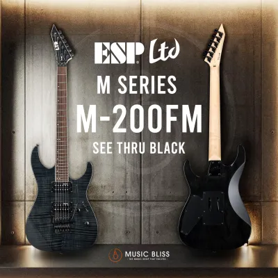 ESP LTD M-200FM Electric Guitar - See Thru Black (M200FM)