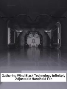 QiQi 2024New Handheld Mini Fan High Speed Turbine Fan With 100 Gear Super Quiet Strong Rechargeable