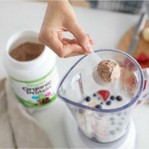 Mẫu mới của Mỹ bột đạm thực vật hữu cơ hương VANI 1200g 1.2kg Orgain Organic Protein Plant Based Protein Powder