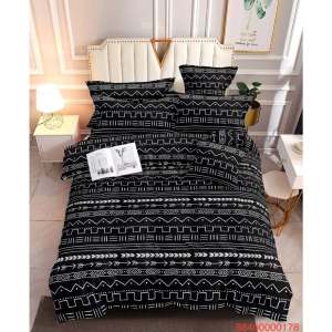 Black Bohamian FULL GARTER BEDSHEET WITH 2 PILLOWCASE  100% Canadian Cotton  Affordable Prices with