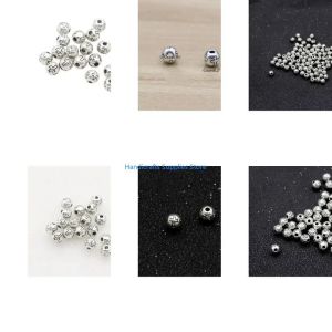 Kirilgu Crucifix Round Beads 5mm Unfinished 100pcs/set Catholic Christian Bead for DIY Handmade Religious Jewelry Necklace Z5Q1T
