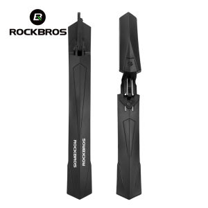【Local Delivery】ROCKBROS Bike Fender Durable MTB Mudguard Including Front Rear Two Parts Road Bike Fender Bicycle Adjustable Tire Fender Bike Accessories