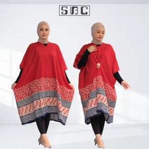 Dress batik wanita kaftan piramid natal modern