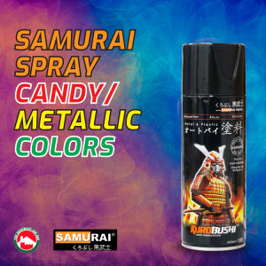Samurai METALLIC CANDY MOTORCYCLE COLOURS Spray Paint 400ml - SPRAY WARNA MOTOR SAMURAI