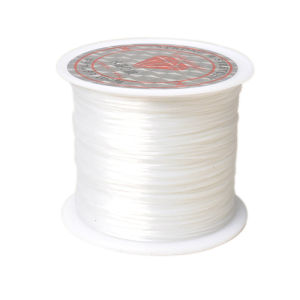 St.kunkka 10-50mไหมยืด เอ็นยืดร้อยลูกปัด สายคริสตัล เอ็นยืดตราเพชร ,ม้วนใหญ่เชือกลูกปัดใส(1 ม้วน / แพ็ค 0.1mm*50M)