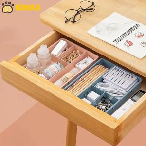 【N2HAO】 Desk Drawer Organizer Stackable Multi-cell Desktop Storage Bin Tray Multi-Purpose Divider Container for Household Office Home
