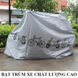 [HỎA TỐC] Bạt Phủ Trùm Xe Máy Loại Tốt Vải Dù Phủ PU Chống Thấm Nước Phù Hợp Các Dòng Xe SH AB Vario Vespa...