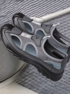 Free Shipping MenS Summer New Collection: MenS Sandals With A Hollow Mesh Design Comfortable And Casual Featuring A Soft Sole And A Slip-On Style Perfect For The Beach