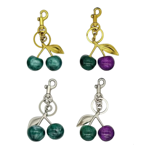Xách Tay Phong Cách Keychain Mặt dây chuyền quyến rũ Với Thanh Lịch Cherrys Quà Tặng Đặc Biệt Cho Phụ Nữ Hợp Thời Trang Phụ Nữ Hàng Ngày Sử Dụng Bình Thường