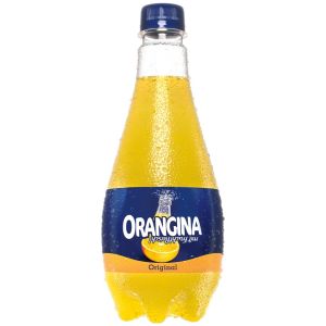 Orangina Sparkling Orange juice Drink 500 ml. 2 bottles เครื่องดื่มรสส้มโซดาผสมเนื้อส้ม ขวดพลาสติก 500มล 2 ขวด