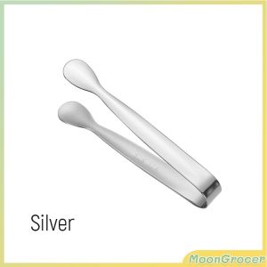 M.G.【Ready in Stock】 Stainless Steel Mini Ice Cube Tongs Foods Clip Great for Parties 1Pc
