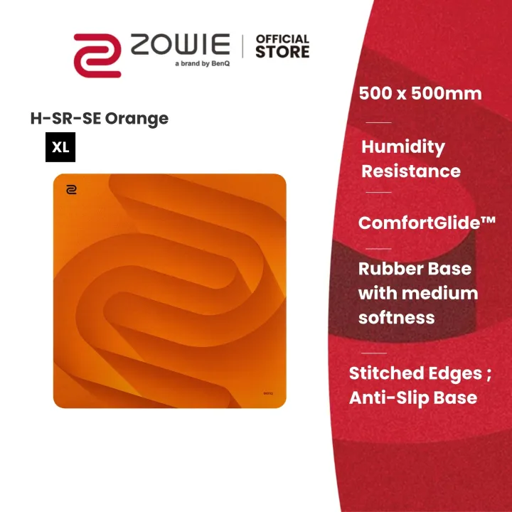 [New] BenQ ZOWIE H-SR-SE Orange Extra Large Esports Gaming Mouse Pad
