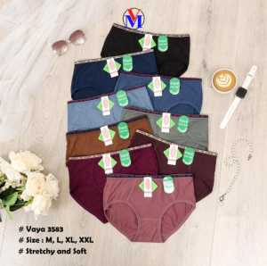 VAYA 3583 | Celana Dalam Wanita Super LEBUT Warna SOFT / CD Dalaman Perempuan TERBARU VAYA