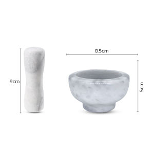 ครกหิน ครกหินอ่อน ครกหินพร้อมสาก Stone Mortar ขนาดกระทัดรัด ใช้งานสะวก ประหยัดพื้นที่ หินอ่อนอย่างดี ปากกว้าง4นิ้ว aliz selection