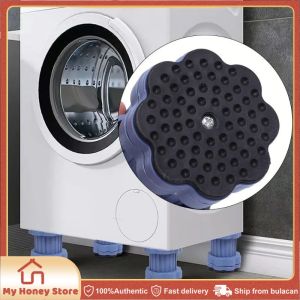 2Pcs Washing Machine Stand Adjustable Heightener Fridge Dryer Leveling Noise-reducing Anti Vibrati Foot Pad Base for Furniture