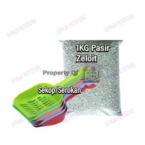 Litterbox Bak Pasir & Sekop+1KG Pasir Paket Hemat 1set Toilet kotak kotoran Tempat EE pup pip Kucing anjing kelinci tempat pup litterbox