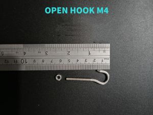 5pcs Eye Bolt 304 Stainless Steel Sheep Eye screw Bolt Ring Hook with 5pieces nuts