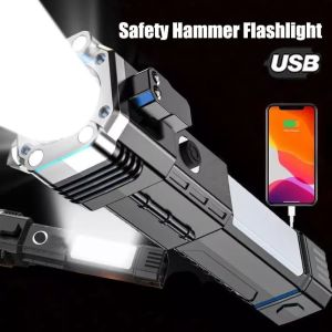SENTER LED 3W TORCH EMERGENCY MAGNET 4 MODE TERANG 007 - 3W  LAMPU SENTER SUPER TERANG  VIRAL BARU