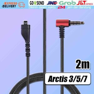 Headphone Cables Headseat Kabel Headset Gaming Cable Headphone Kabel Extension Kabel Audio Headset Gaming Panjang 2 Meter Untuk Steelseries Arctis 3 5 7