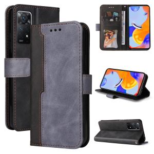 For Xiaomi Redmi Note 11 10 9 Pro Max 4G / Note 10 5G / Note 11S 10S 9S Phone Case Leather Wallet with Hand Strap Card Slot Couples Flip Cover Casing