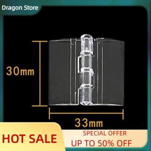Dragon 10PCS Durable Clear Acrylic Folding Hinges Transparent Plexiglass Hinge 5 Sizes